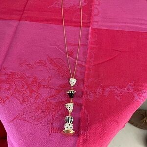 Kate Spade Alice in Wonderland Stacked Teacups Necklace
